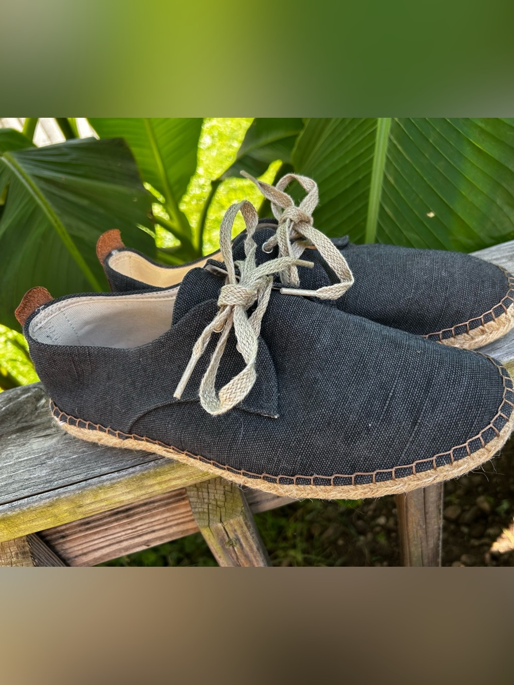 Toni Pons Espadrille Dixon Lace Up Blue Vegan Shoes Made In Spain Mens 10  EU 44